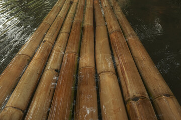 Raft in the jungle for tourism for in the holiday.