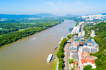 Bratislava aerial panoramic view
