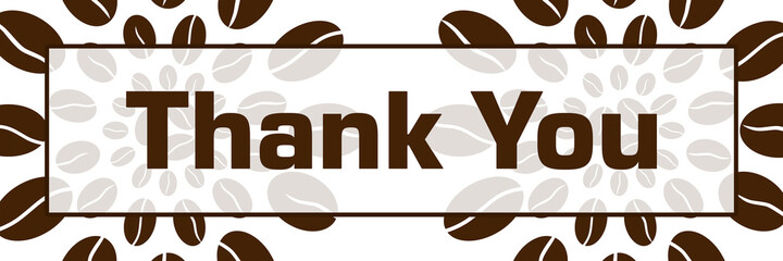Thank You Coffee Beans Circulars Left Right Box Text 