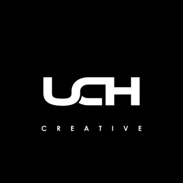 UCH Letter Initial Logo Design Template Vector Illustration