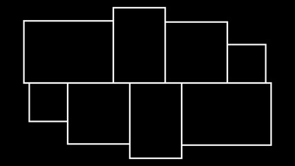 Photo collage Template for wall gallery. Photo frames. Vector illustration EPS10.