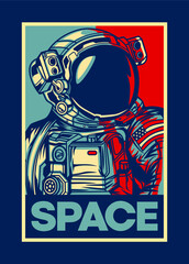 ASTRONAUT POSTER  © beanbeardy