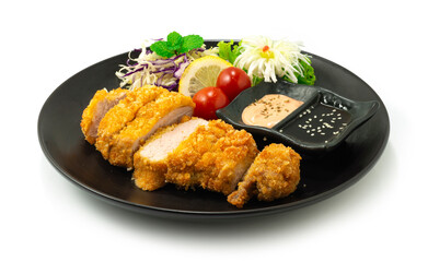 Katsu deep fried Pork Japanese Food Style