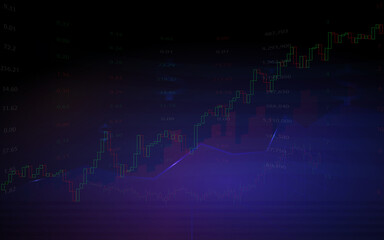 Forex or stock market exchange background.