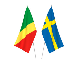 Sweden and Republic of the Congo flags