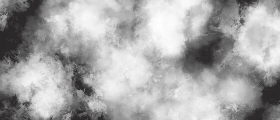 Sky and white clouds. Fresh and clean air. Illustration