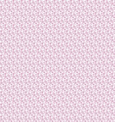 Vector seamless pattern of hearts and spirals. Pink hand drawn. Shallow background. Isolated. EPS10
