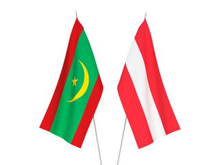 Islamic Republic of Mauritania and Austria flags