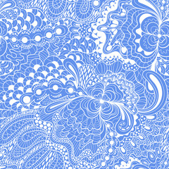 Seamless vector abstract pattern. 60s hippie psychedelic art. Print for fabric. Black and white