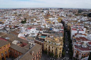 Aerial view of Seville, Spain