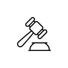 Auction icon in vector. Logotype