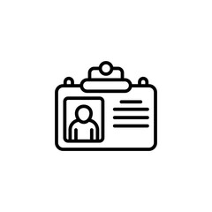 Identity Card icon in vector. Logotype