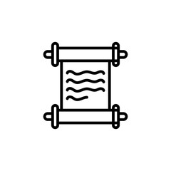 Old Law Paper icon in vector. Logotype