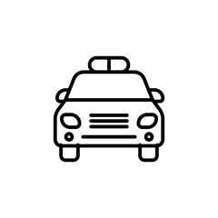 Police Car icon in vector. Logotype