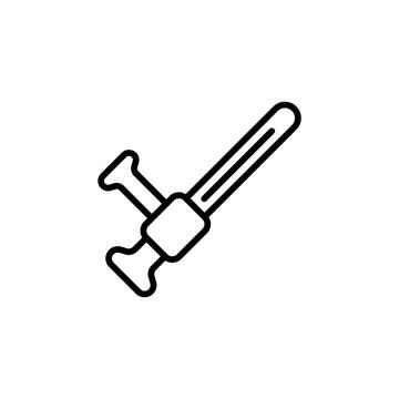 Nightstick icon in vector. Logotype