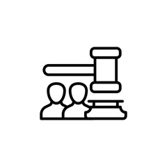 Legality icon in vector. Logotype