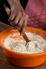 Making bread dough