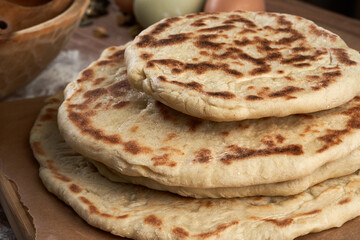 Flat bread with seeds