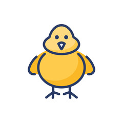 Chicken icon in vector. Logotype
