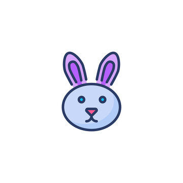 Bunny Face icon in vector. Logotype