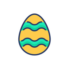Variegated Eggs icon in vector. Logotype