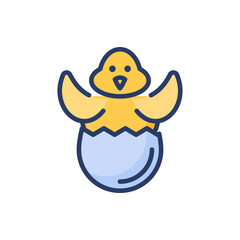 Chick Egg icon in vector. Logotype