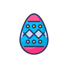 Paschal Eggs icon in vector. Logotype