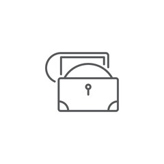 opened treasure chest outline icon linear style sign for mobile concept and web design pirates