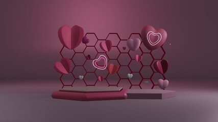 honeycomb heart stage