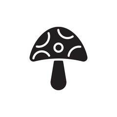Mushroom icon in vector. Logotype