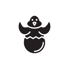 Chick Egg icon in vector. Logotype