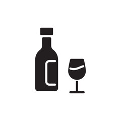 Wine icon in vector. Logotype