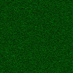 Green digital background, vertical lines of random letters and digits on black, matrix concept
