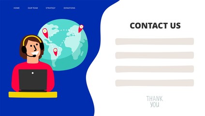 Contact us template