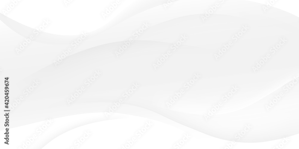 Wall mural white abstract wave texture background design. space style.