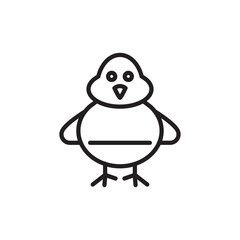 Chicken icon in vector. Logotype