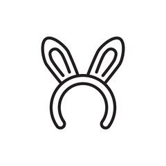 Bunny Ear Band icon in vector. Logotype