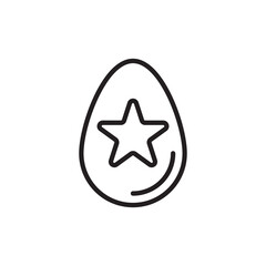 Easter Star icon in vector. Logotype