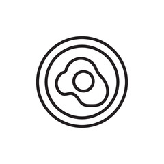 Easter Lunch icon in vector. Logotype