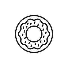 Donut icon in vector. Logotype