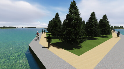 LANDSCAPE 3D MODEL RENDERING MT8