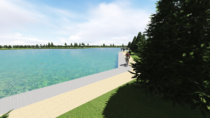 LANDSCAPE 3D MODEL RENDERING MT10