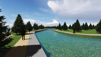 LANDSCAPE 3D MODEL RENDERING MT27