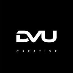 DVU Letter Initial Logo Design Template Vector Illustration