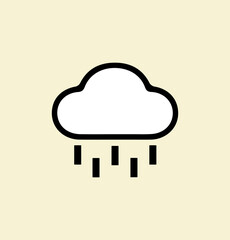 rainy cloud Sign and Symbol