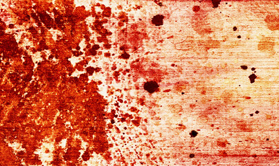 Blood splashes and drops. Messy splash of red