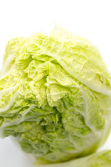 Cabbage on white background in studio