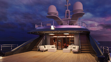 テレビ会議背景用 ZOOM会議背景用 テレビ会議用背景 ZOOM会議用背景 CG クルーズ船 デッキ クルーザー ヨット ZOOM meeting background video conferencingbackground © kx59