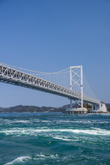 Fototapeta na wymiar 大鳴門橋と海