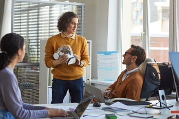 IT Development Team Working on VR Project